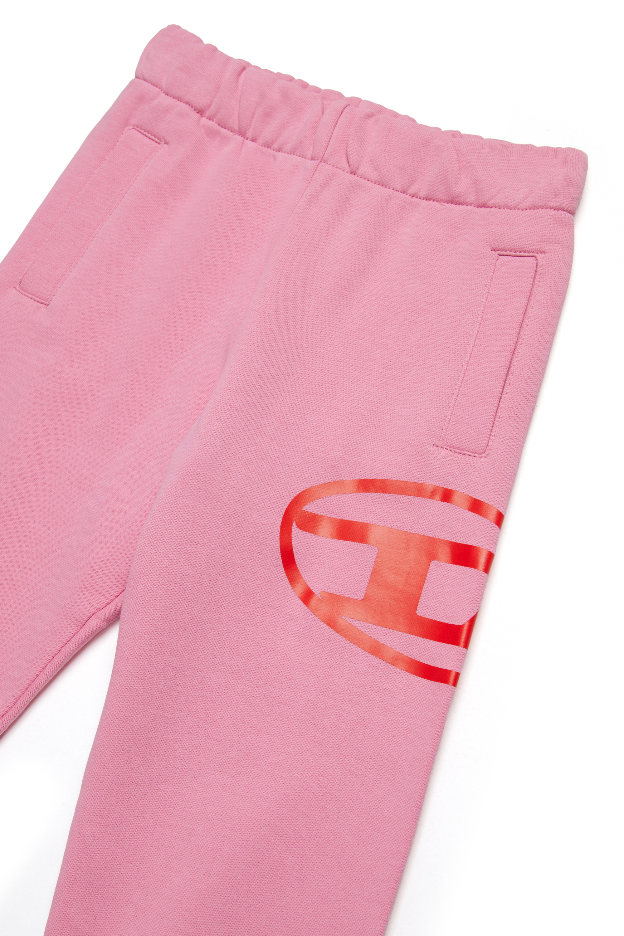 Diesel - PCERB, Unisex's Sweatpants with Oval D print in Pink - 3