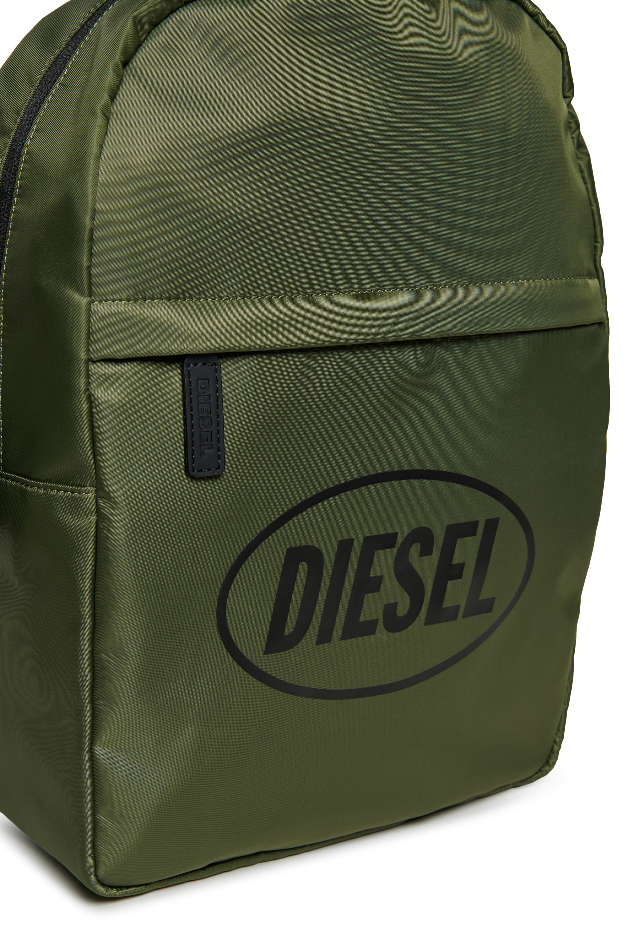 Diesel - WISTY, Man's WISTY Nylon backpack with logo in Green - 4