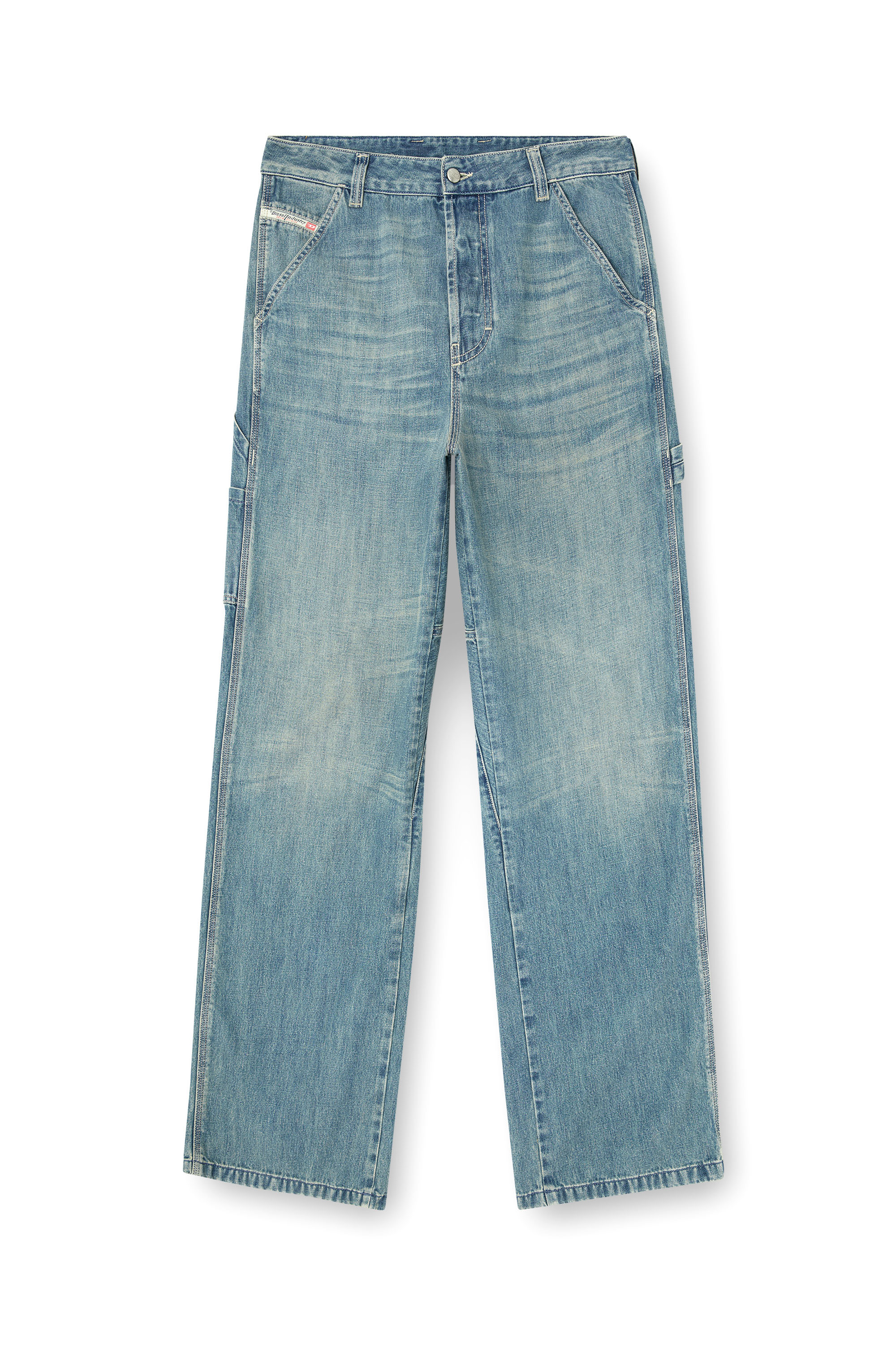 Relaxed Jeans D-Livery 068SK, Light Blue Diesel - Man's Relaxed Jeans D-Livery 068SK, Light Blue - 2