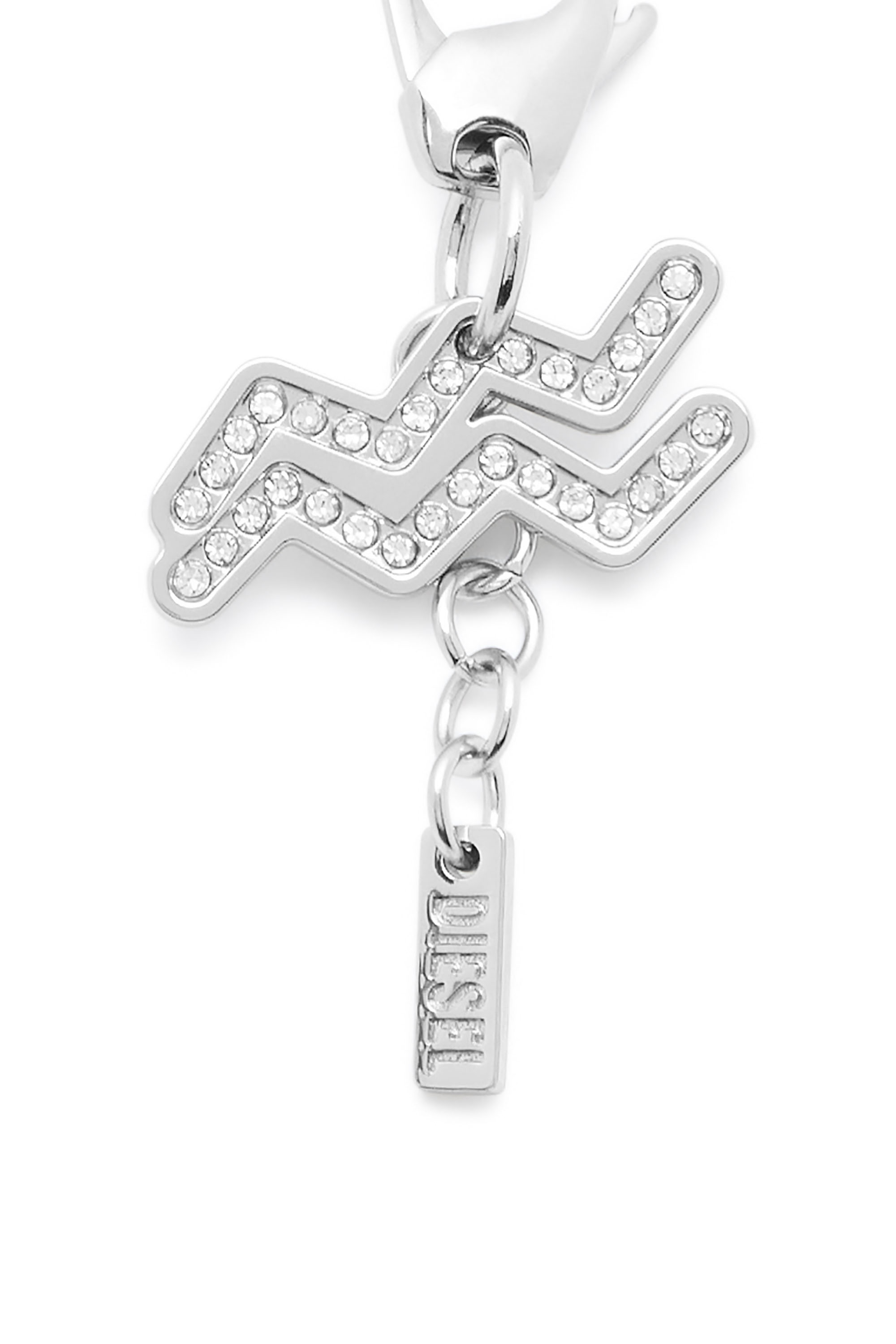 Diesel - CHARM ACQUARIUS, Unisex's Metal Aquarius charm with rhinestones in Silver - 3