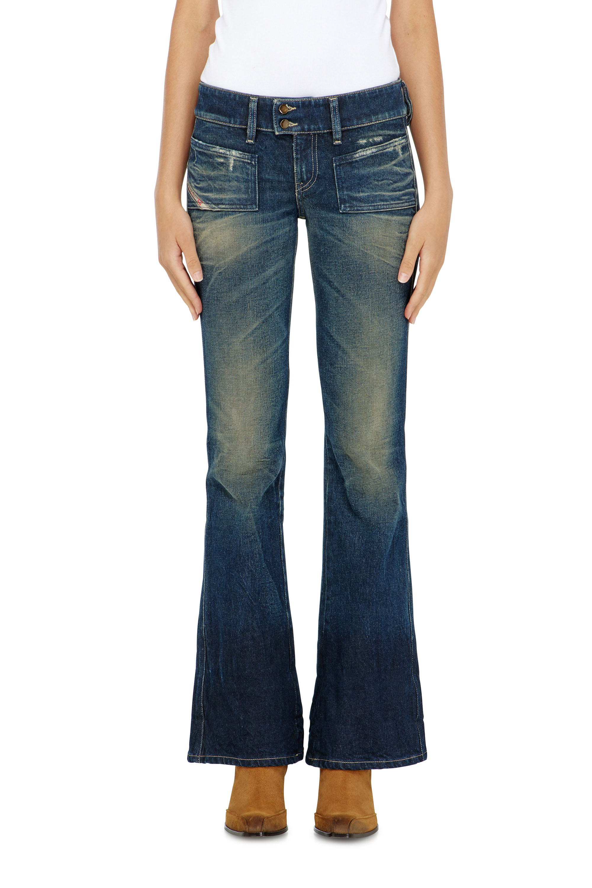 Diesel - Woman's Bootcut Jeans D-Hush 007EH, Dark Blue - 2