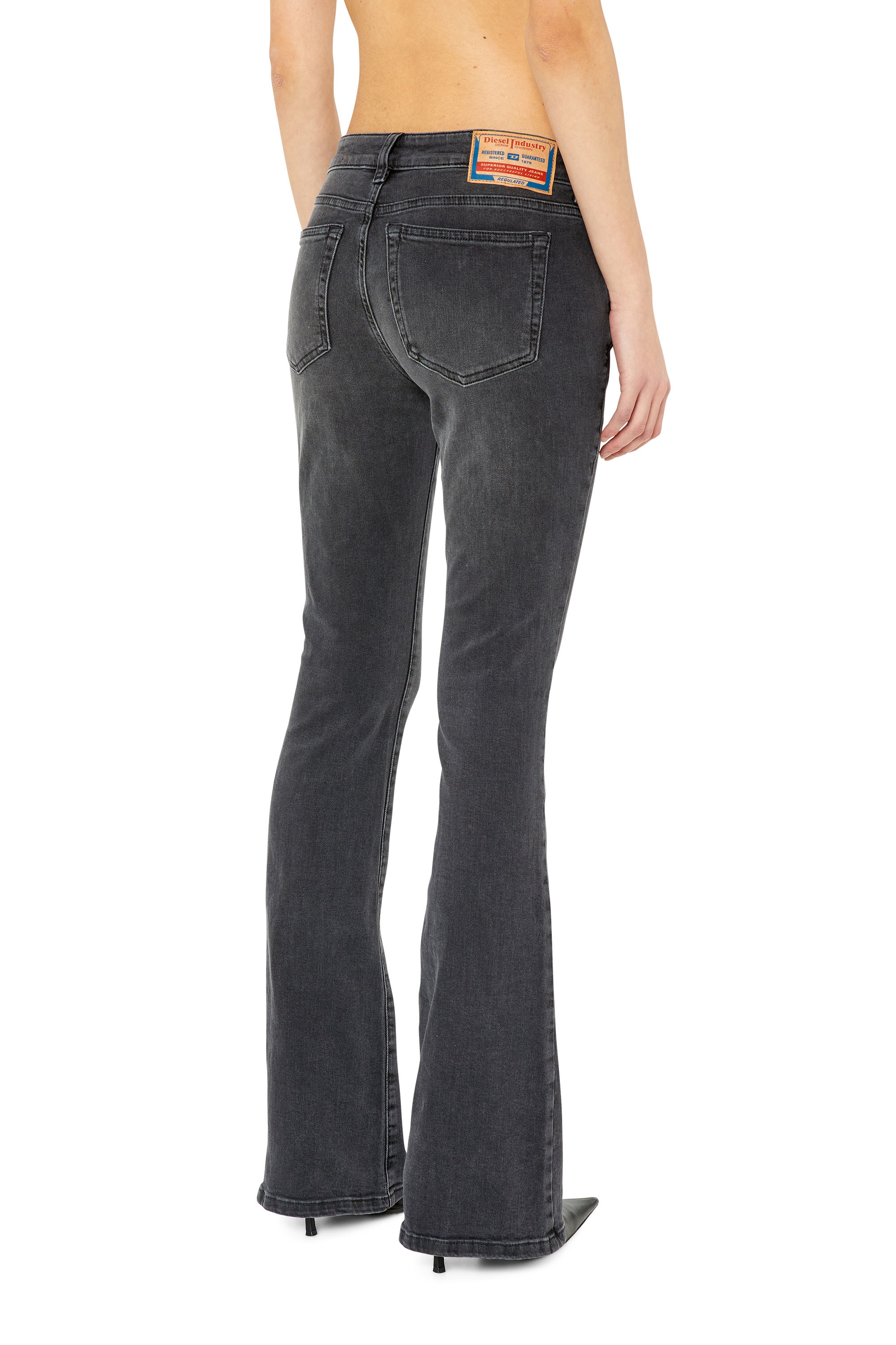 Diesel - 1969 D-Ebbey 0IHAV Bootcut and Flare Jeans, Black/Dark grey - Image 2