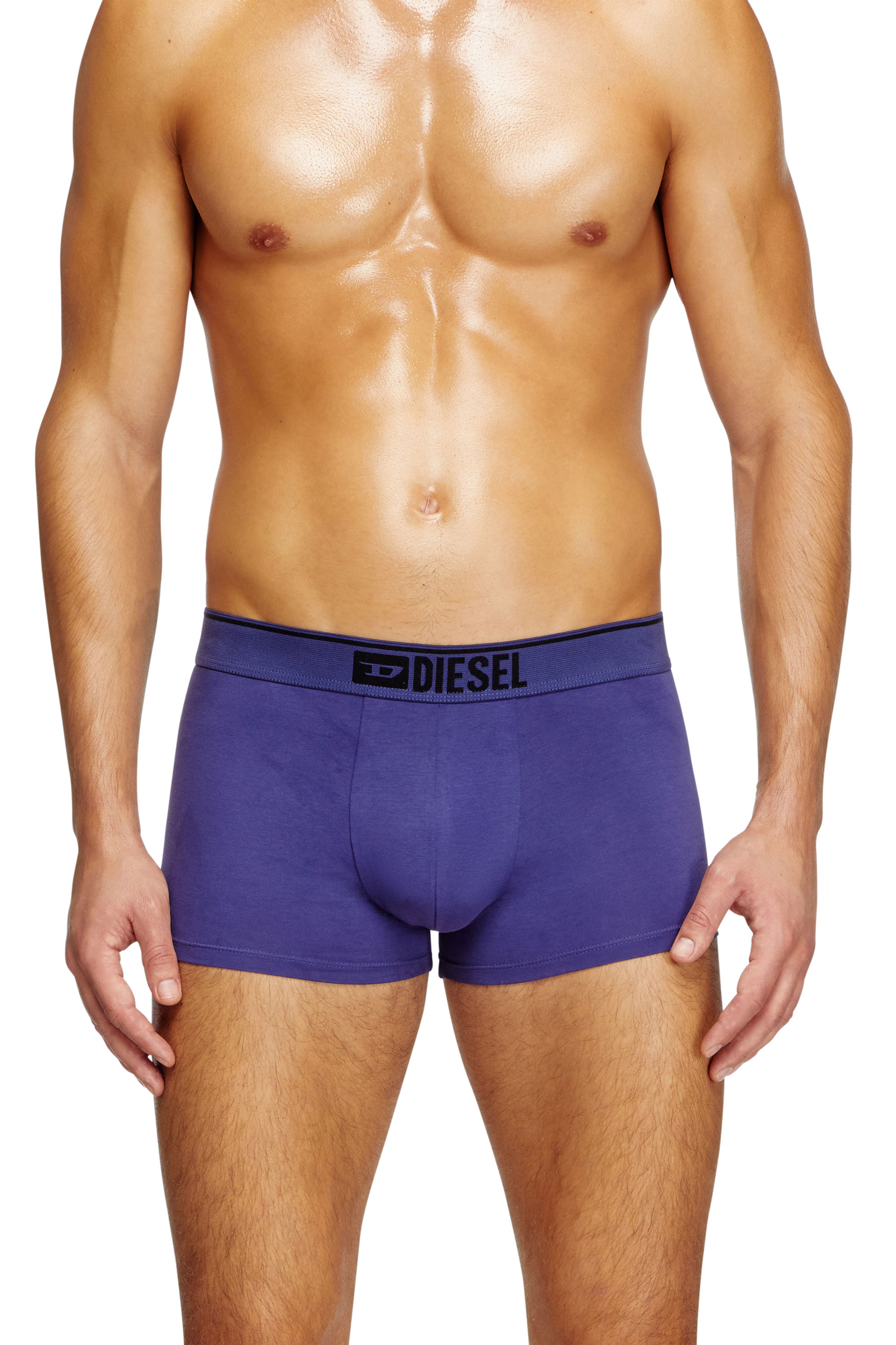 Diesel - UMBX-DAMIENTHREEPACK, Man's 3-pack of boxer briefs in stretch cotton in Black/Blue - 2