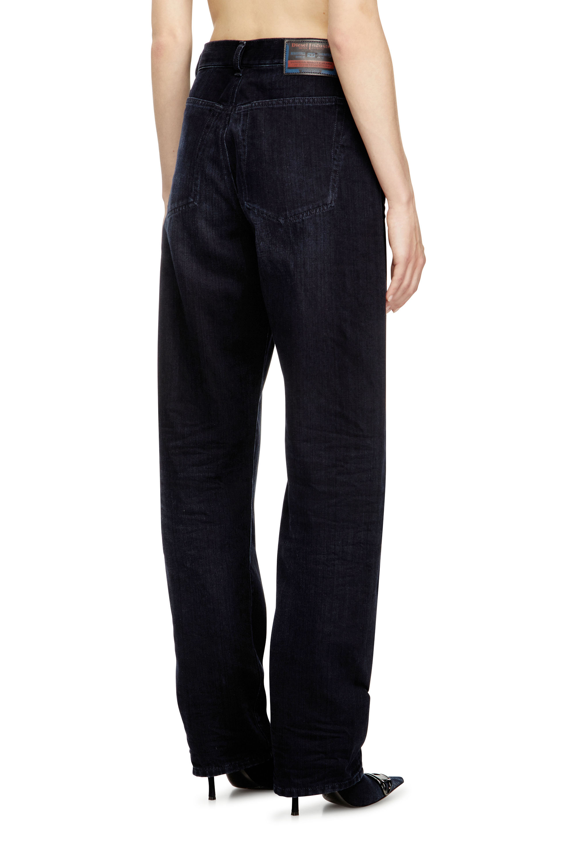 Relaxed Jeans 1974 D-Ellz 09L54, Dark Blue Diesel - Woman's Relaxed Jeans 1974 D-Ellz 09L54, Dark Blue - 4