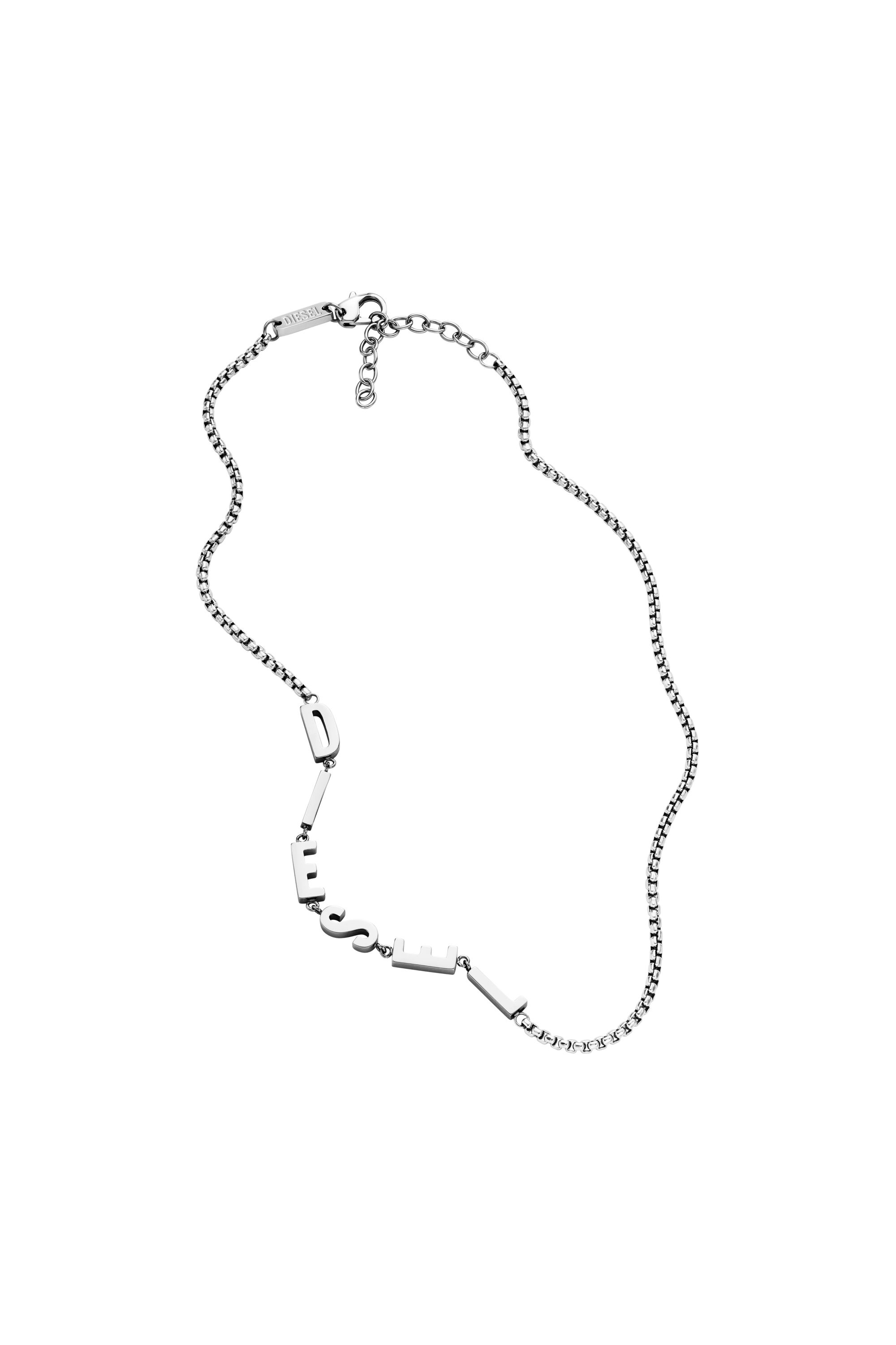 Diesel - DX1491, Unisex Stainless steel chain necklace in Silver - Image 2