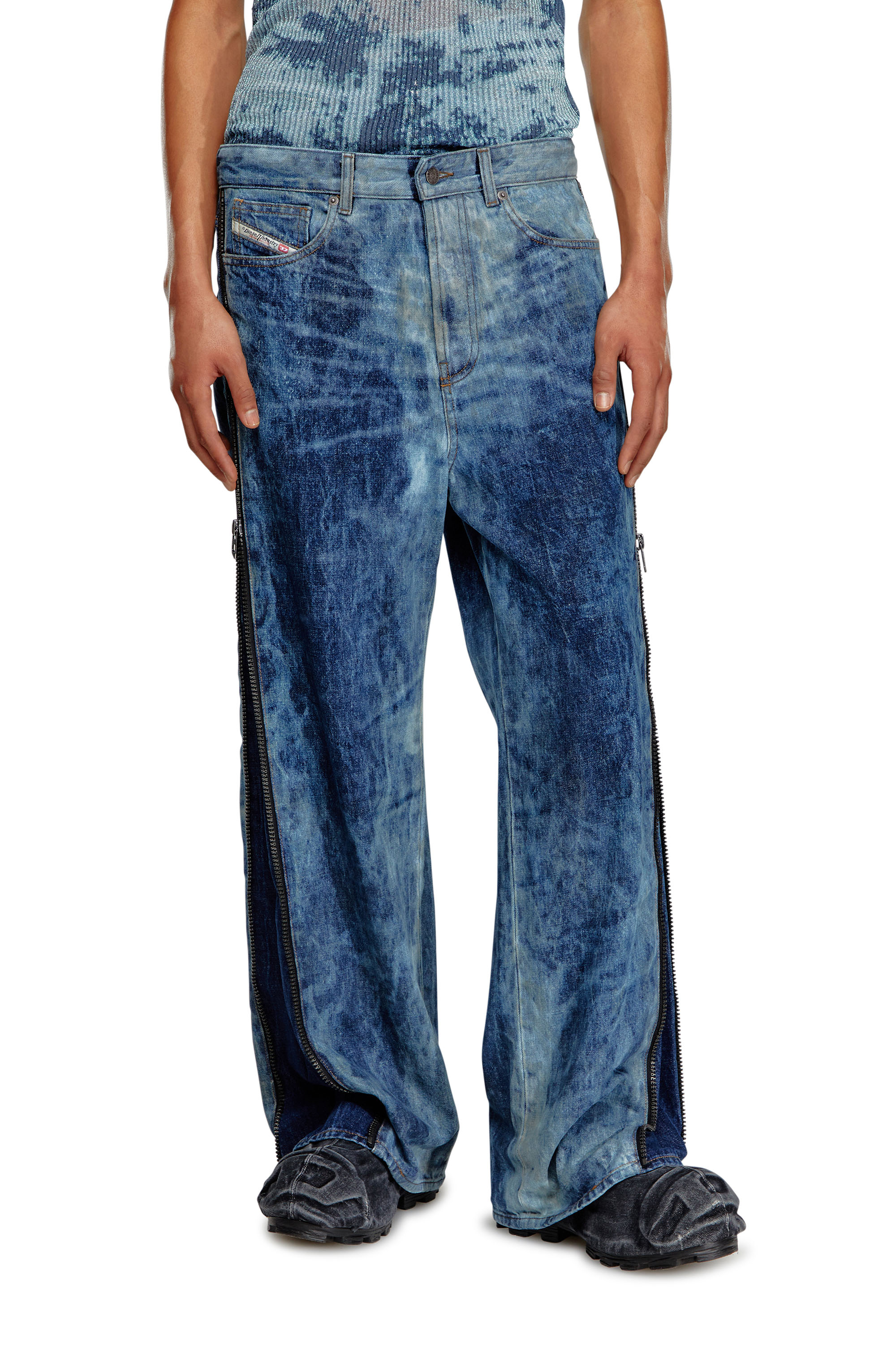 Diesel - Straight Jeans D-Rise 0PGAX, Medium blue - Image 4