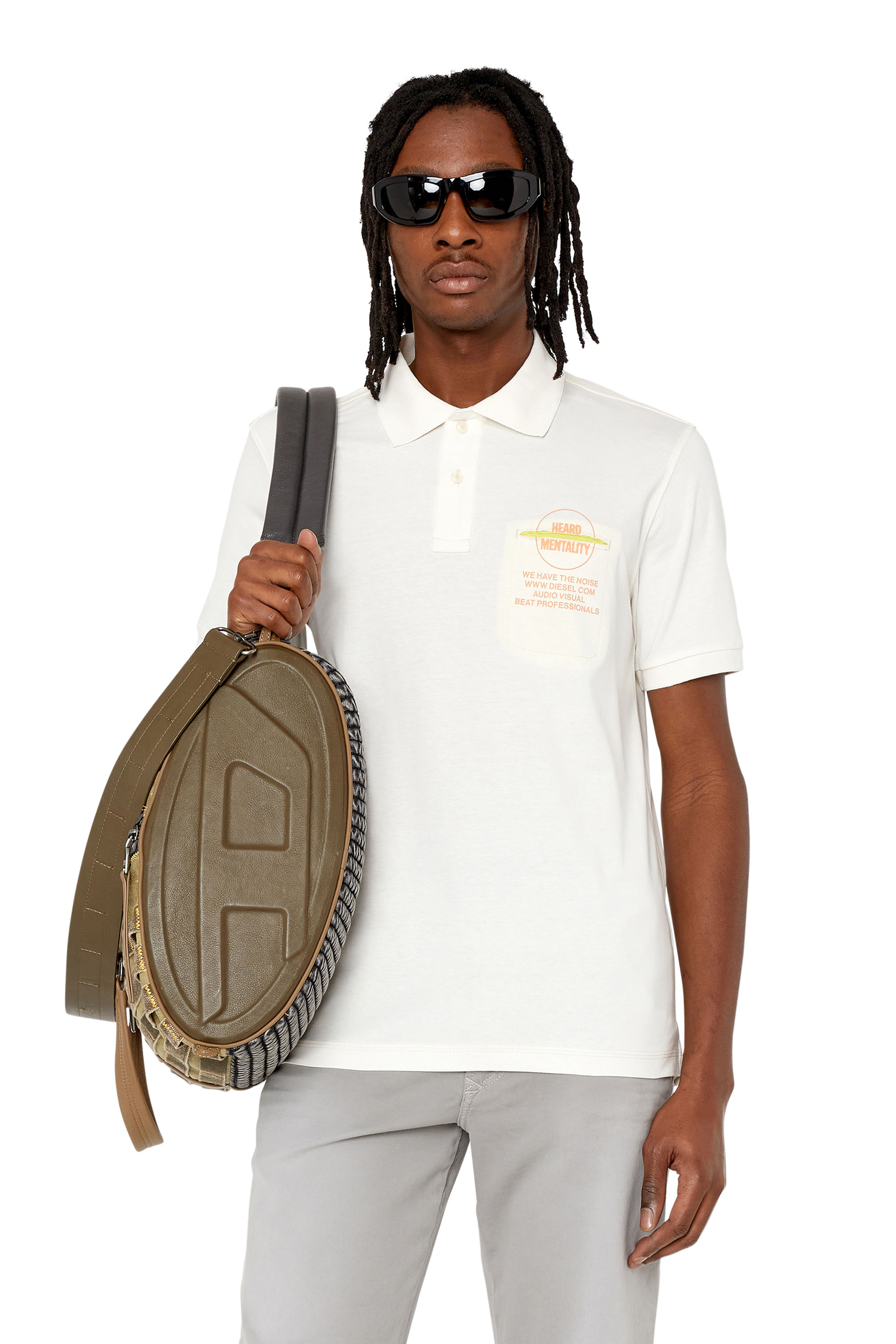 Diesel - T-SPOUCH, White - Image 1