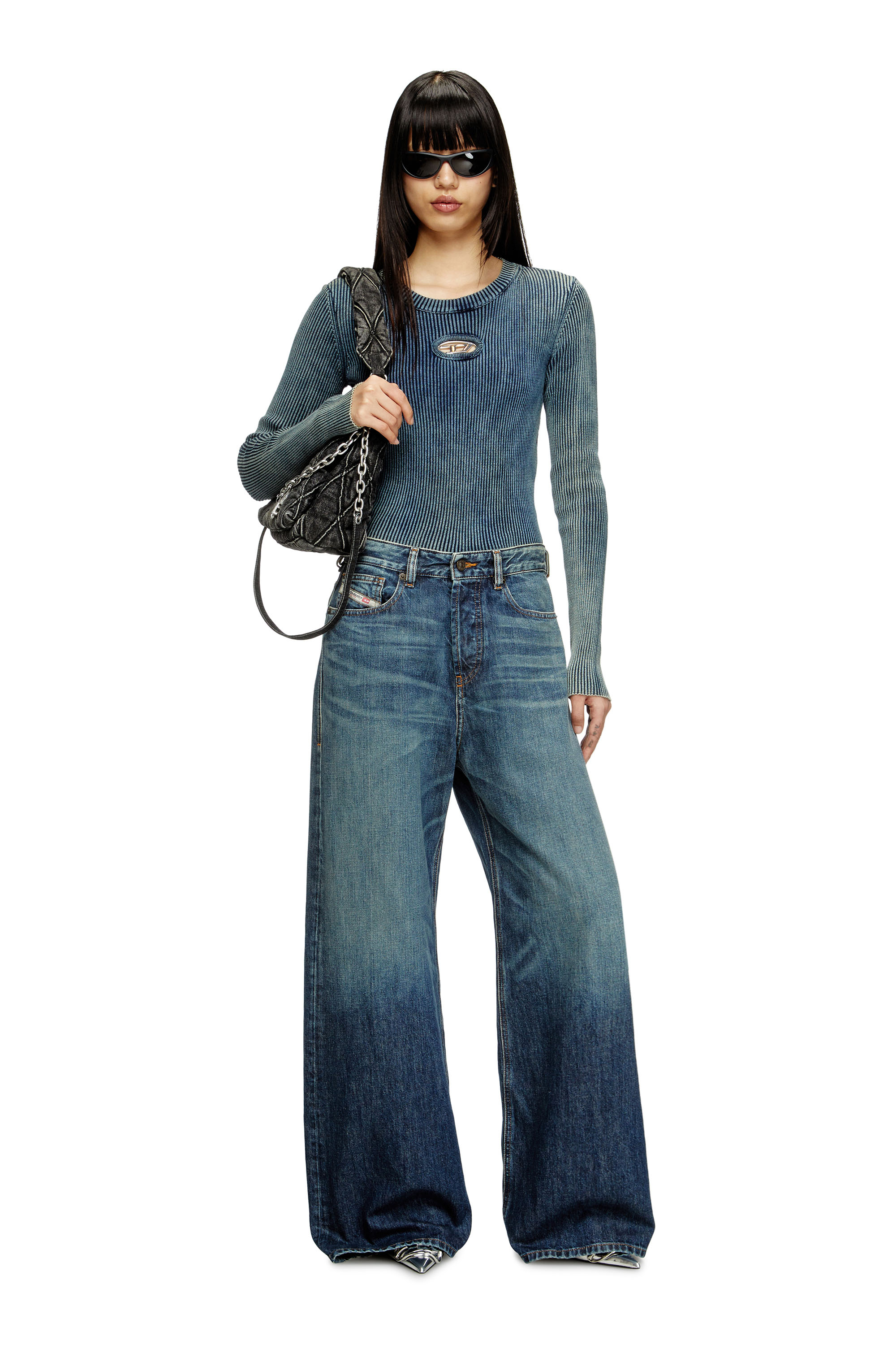 Relaxed Jeans 1996 D-Sire 09H59, Dark Blue Diesel - Woman's Relaxed Jeans 1996 D-Sire 09H59, Dark Blue - 1