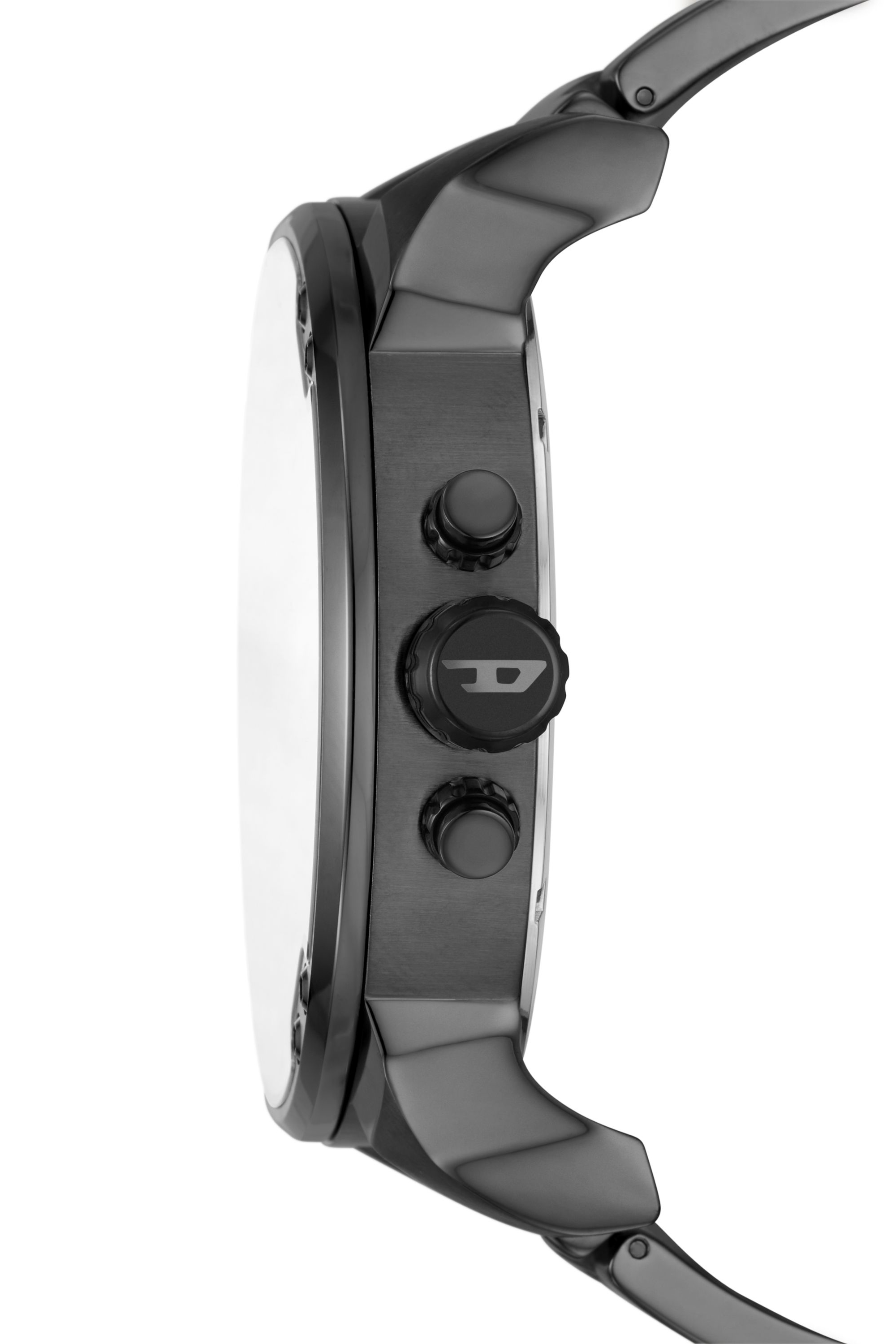 DZ7462 Man: Clasher ana-digi gunmetal stainless steel watch | Diesel