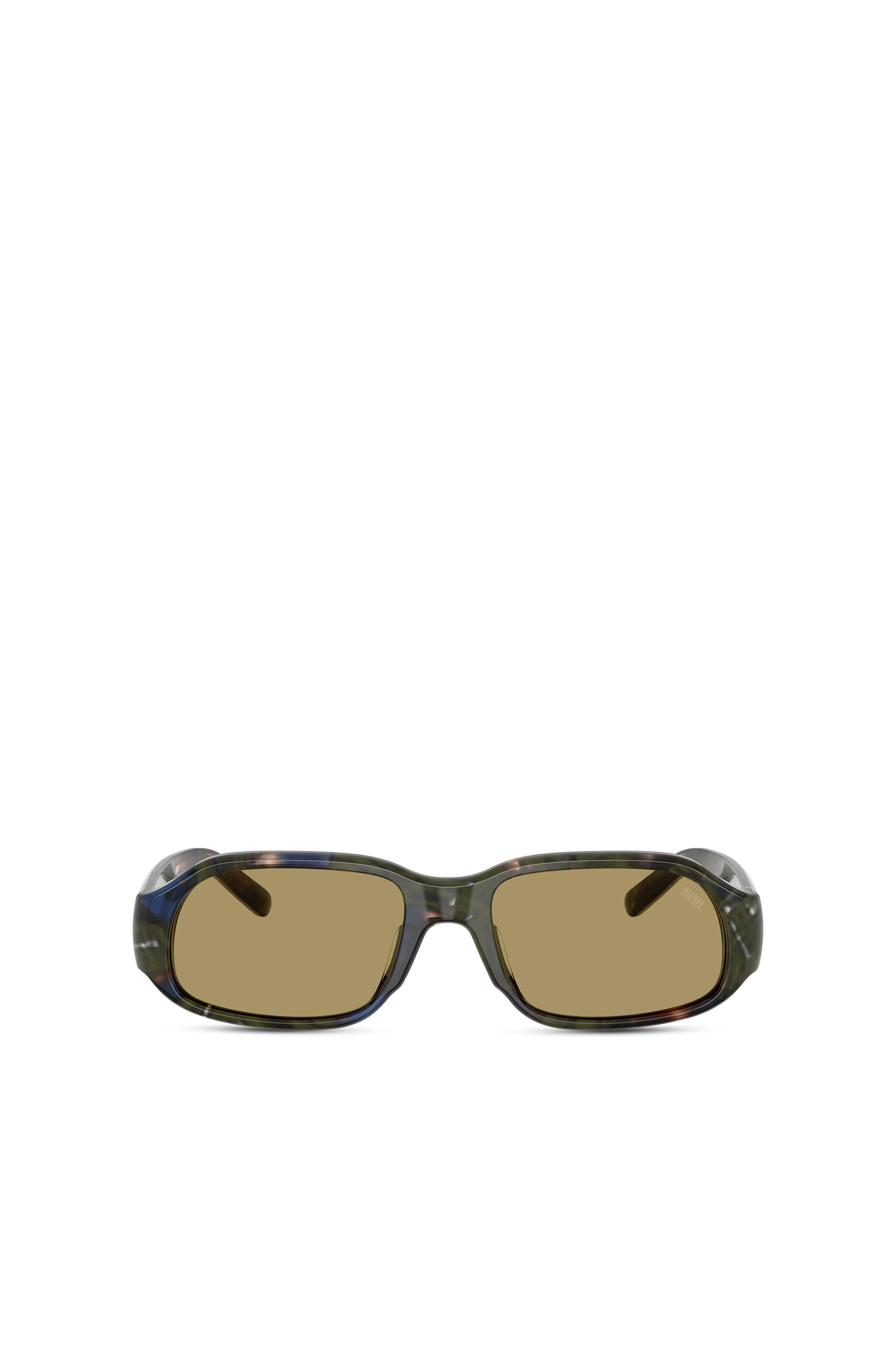 Diesel - 0DL2009U, Unisex's Rectangle sunglasses in Green/Brown - 1