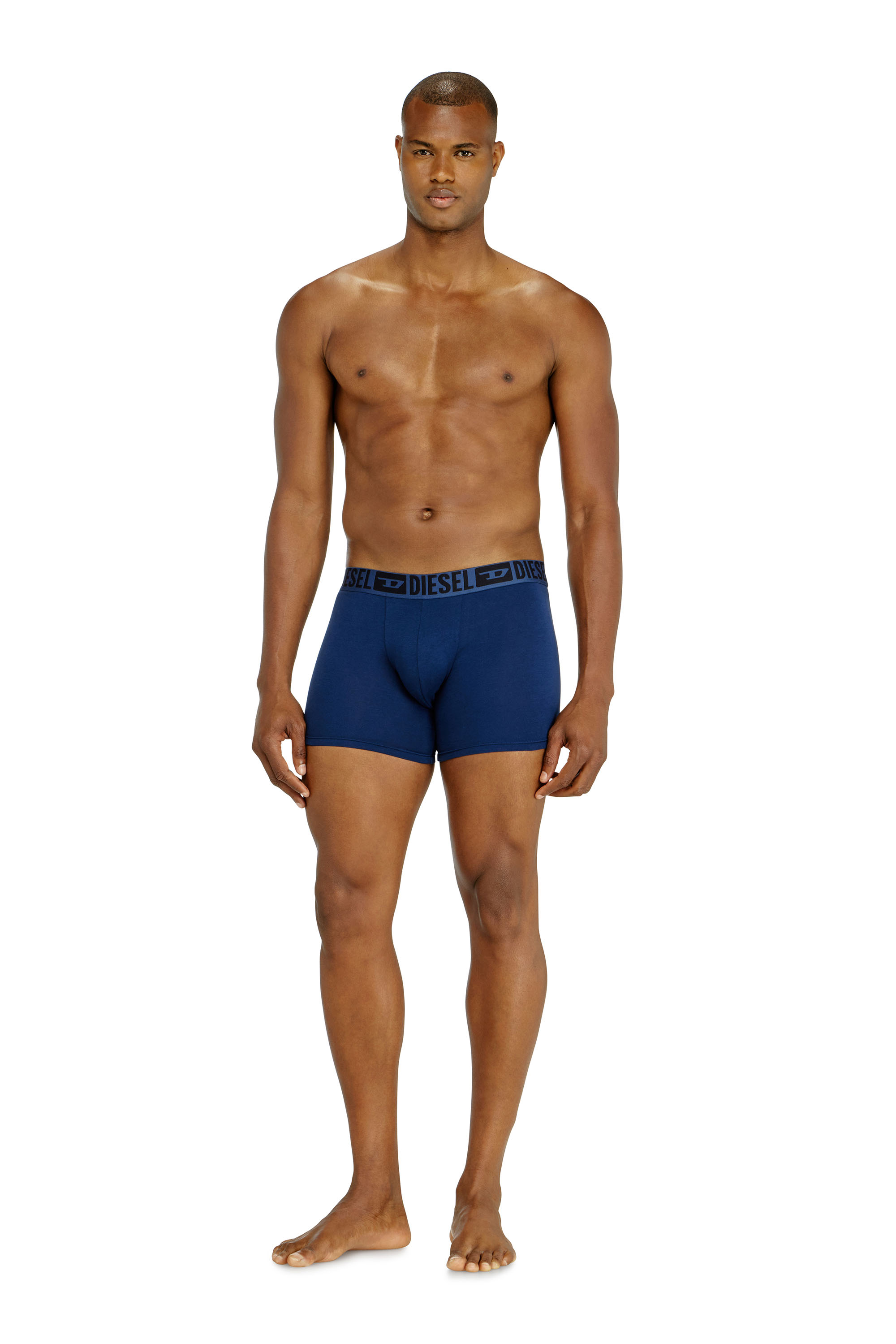 Diesel - SEBASTIAN-D-CORE-3PACK, Man's Three-pack boxer briefs in stretch cotton in Black/Blue - 1