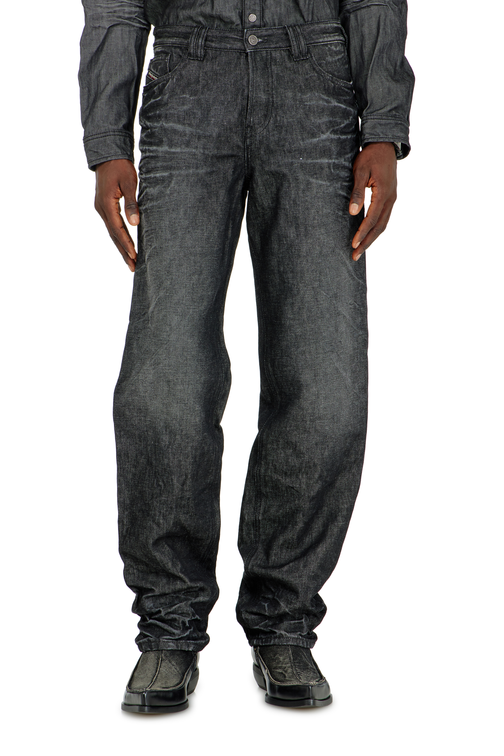 Diesel - Man's Regular Jeans 1991 D-Voeed 09R39, Black/Dark grey - 4