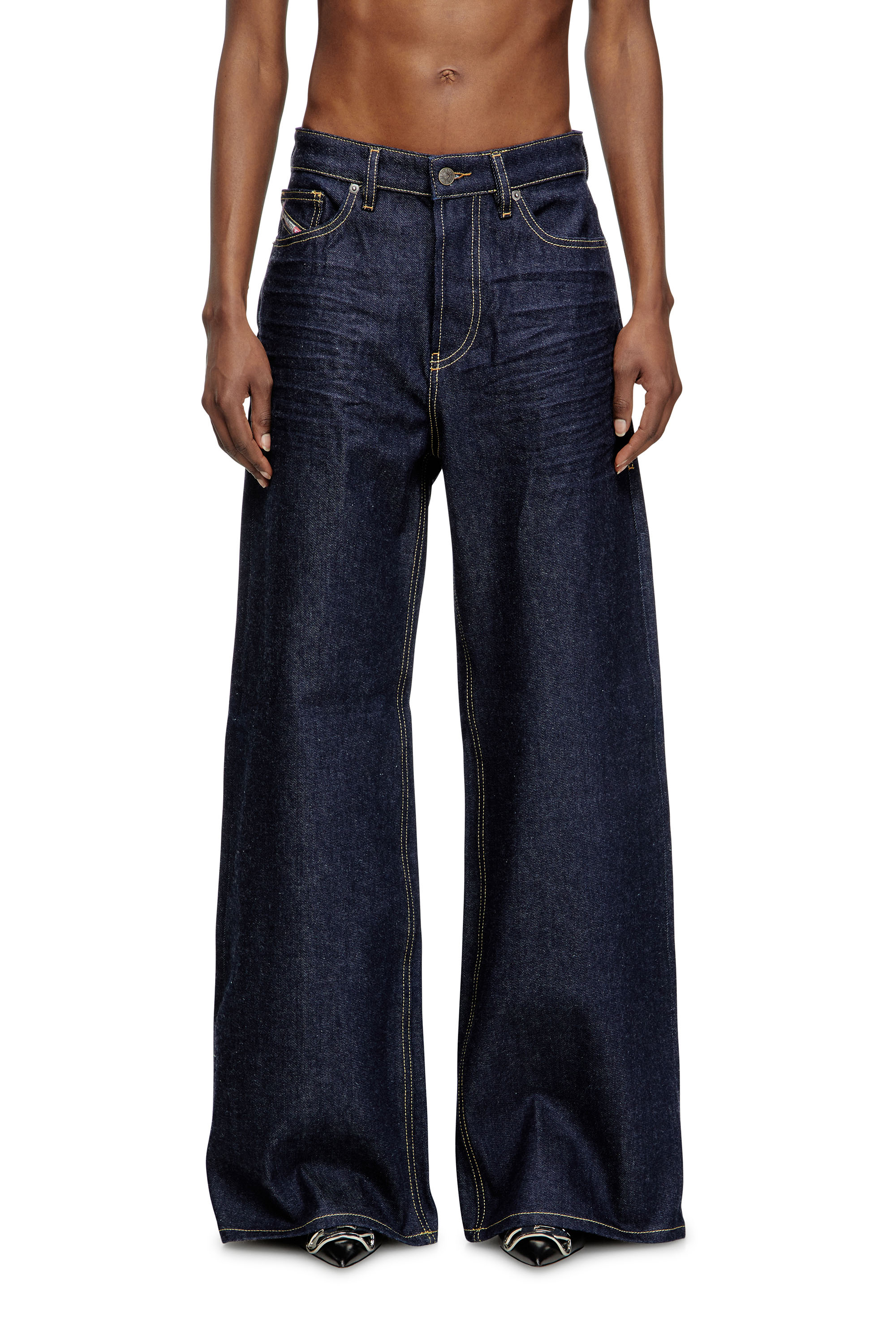 Diesel - Woman's Relaxed Jeans 1996 D-Sire 0GRDV, Dark Blue - 3