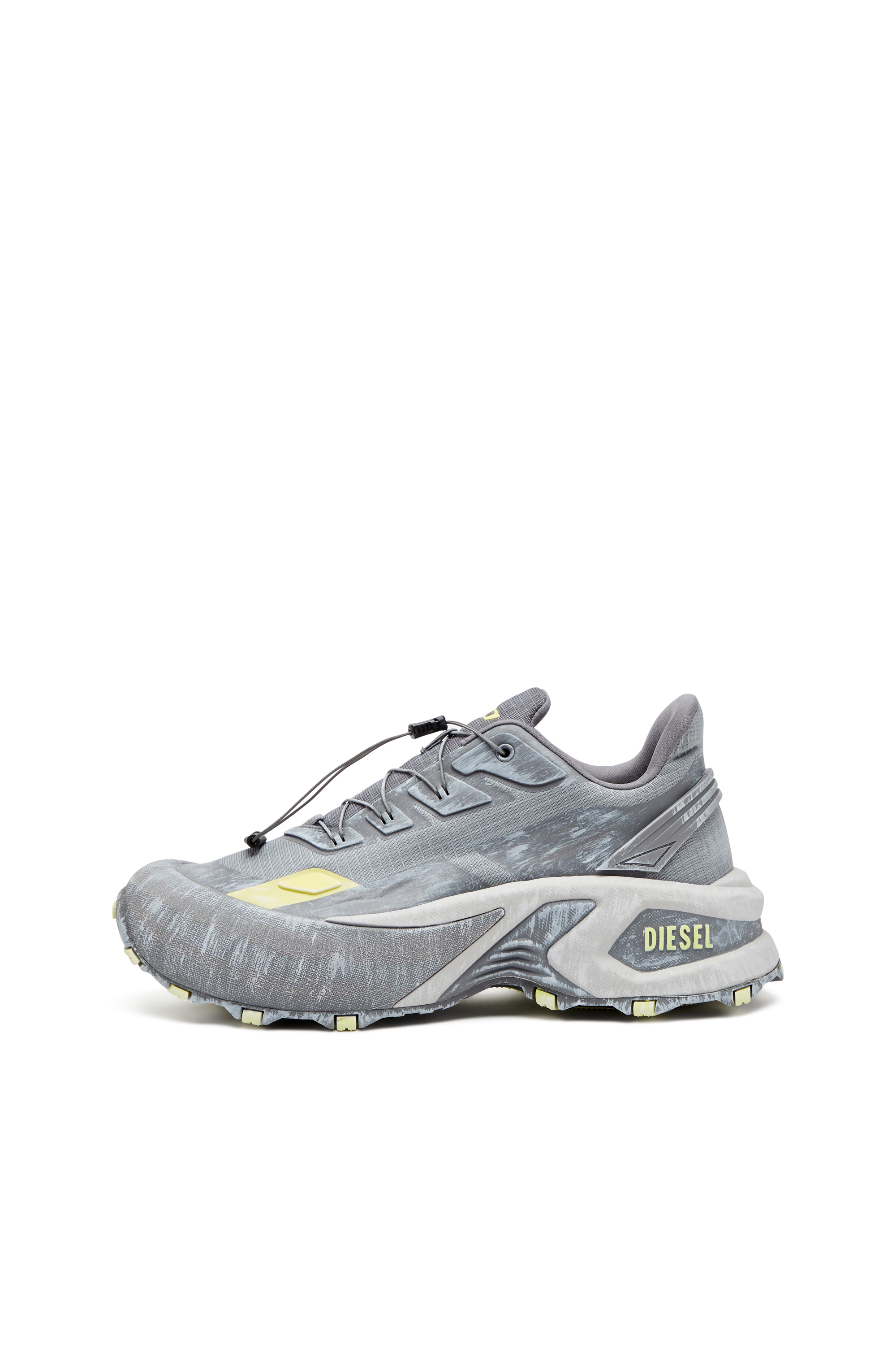 Diesel - D-CAGE RUNNER, Man's D-Cage Runner-Sneaker in Grey/Yellow - 7