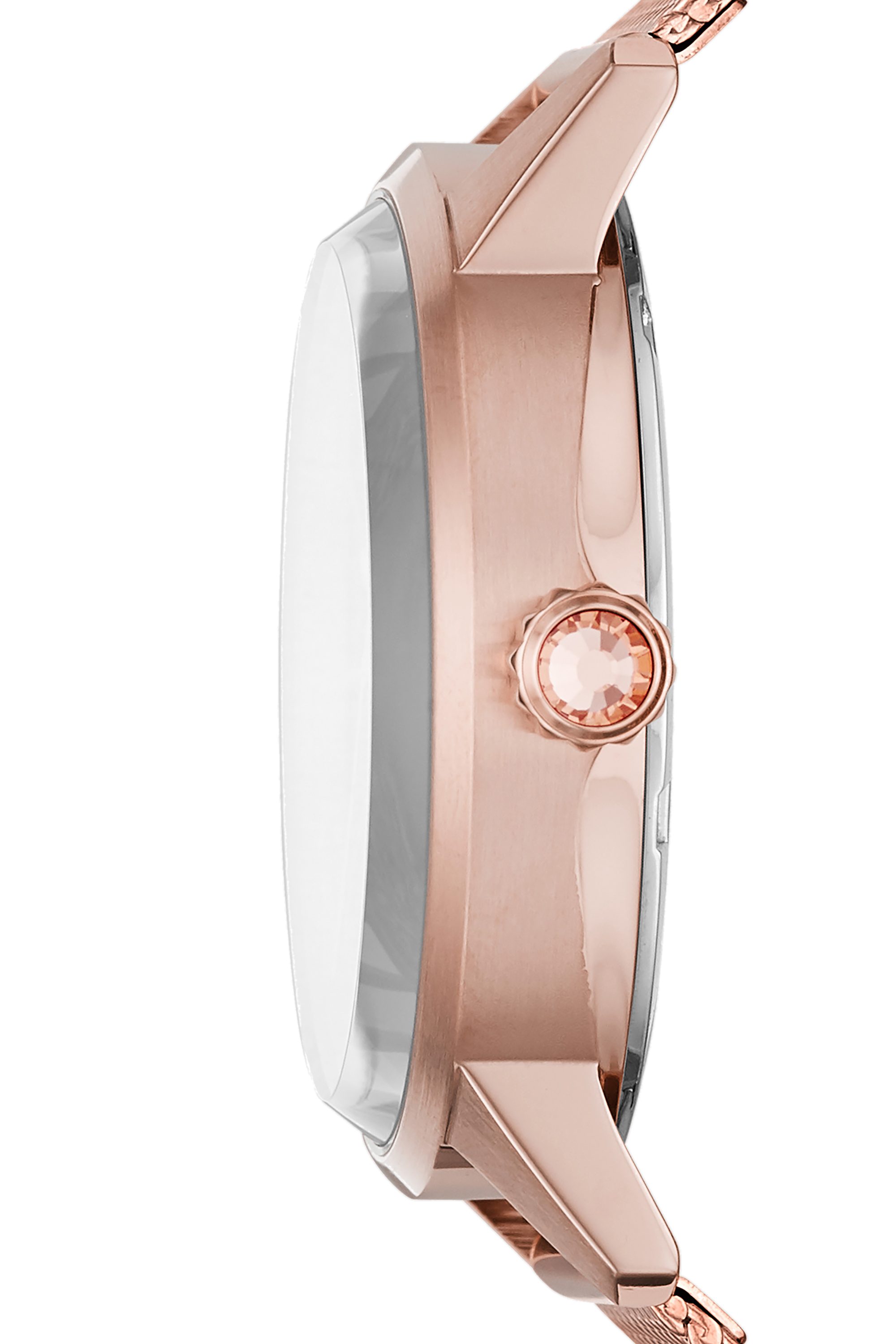 Diesel - DZ5592, Woman's Castilla three-hand rose gold-tone stainless steel watch in Pink - 2