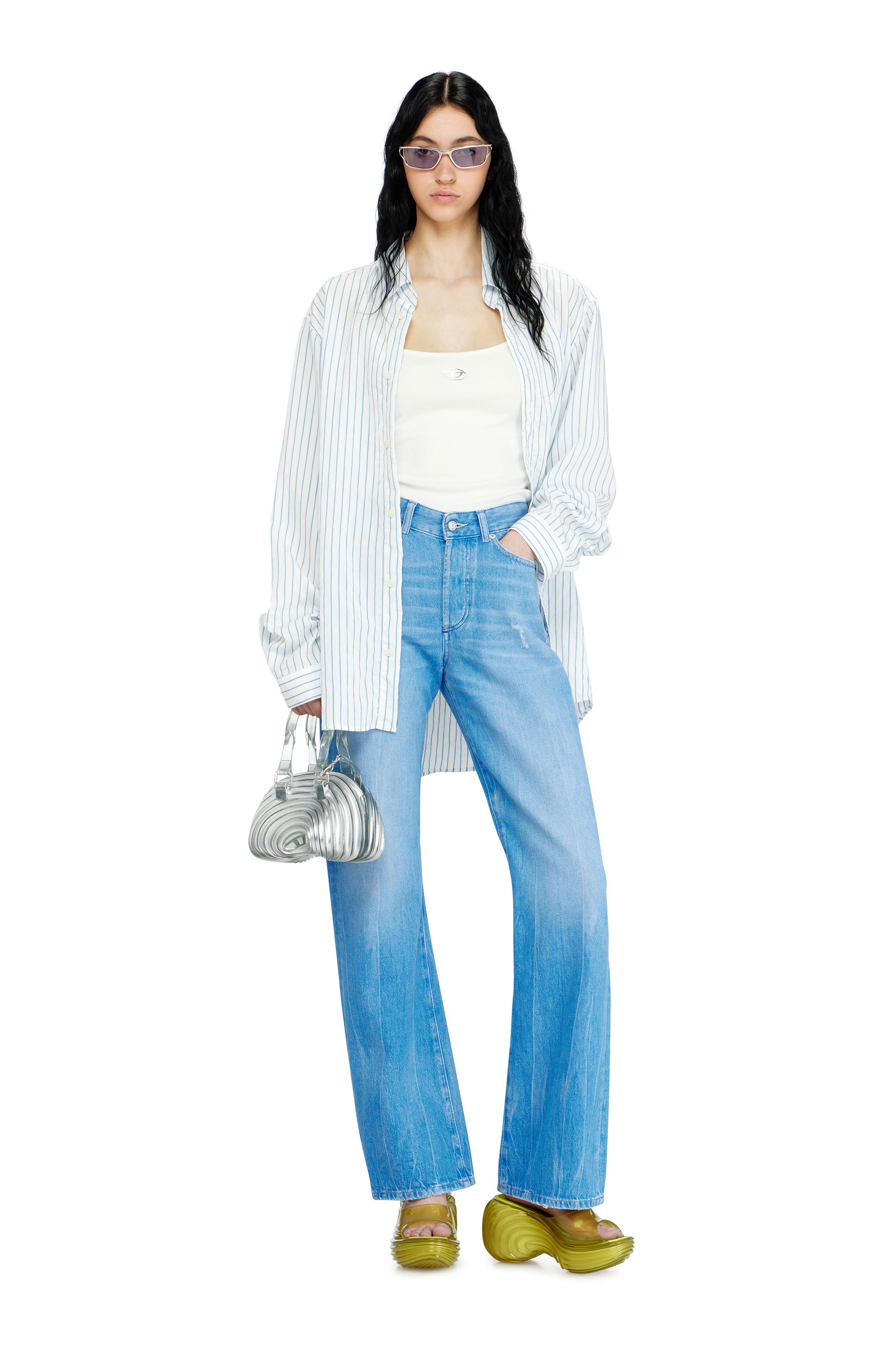 Diesel - MELISSA QUANTUM PLATFORM, Woman's Platform mule in Melflex&reg; in Yellow - 7