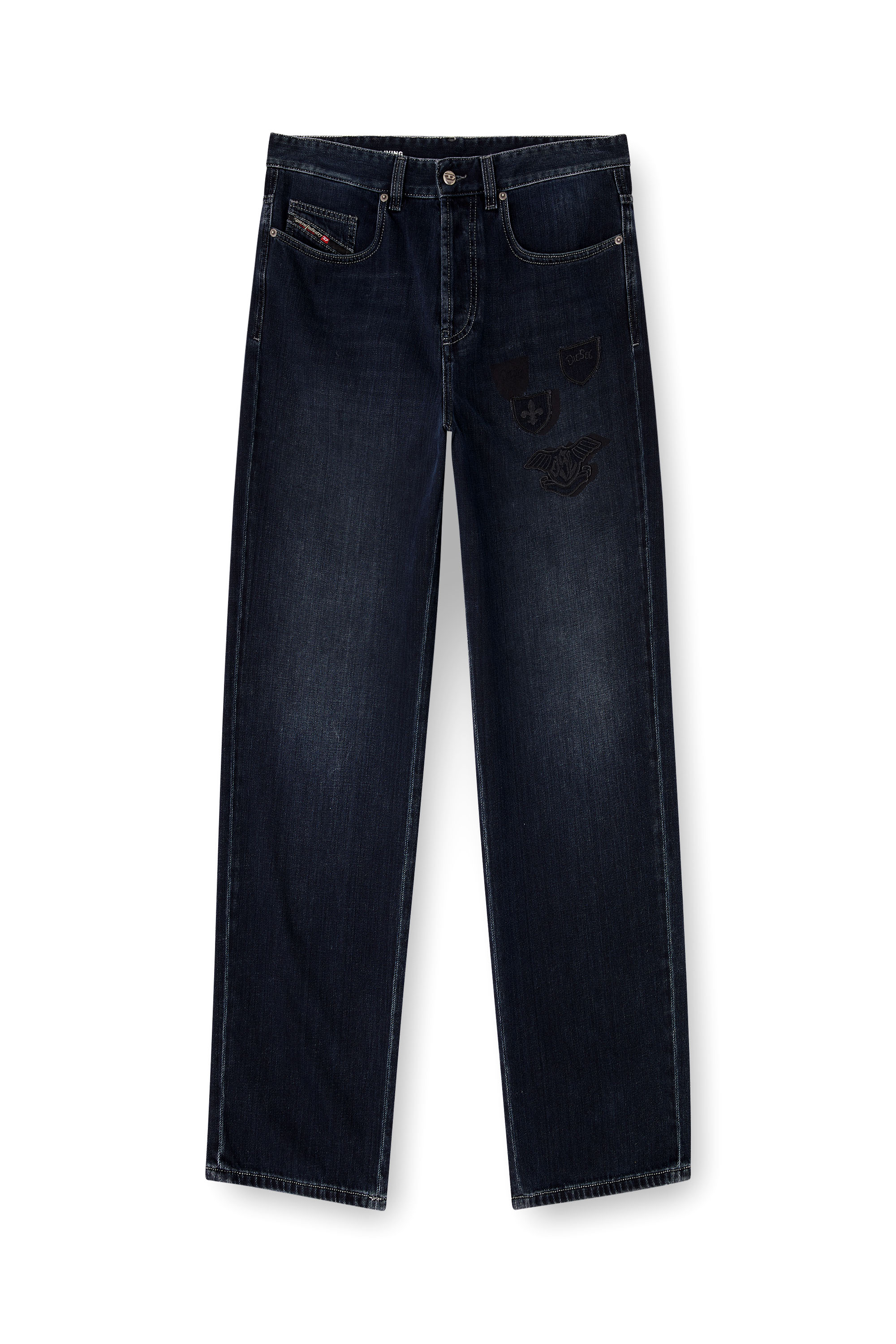 Diesel - Man's Relaxed Jeans 2001 D-Macro 09Q19, Dark Blue - 3