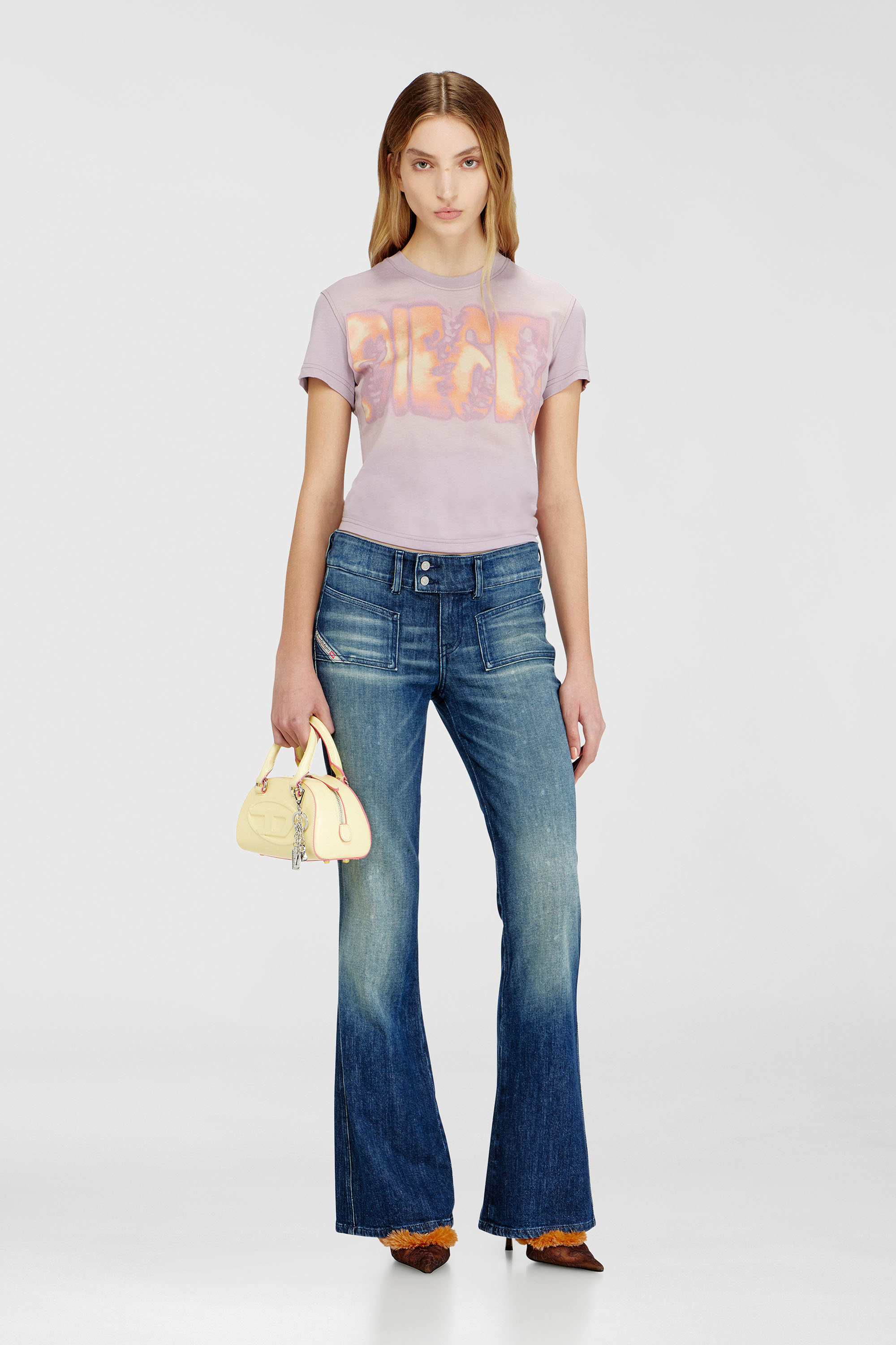 Slim jersey T-shirt with graphic print