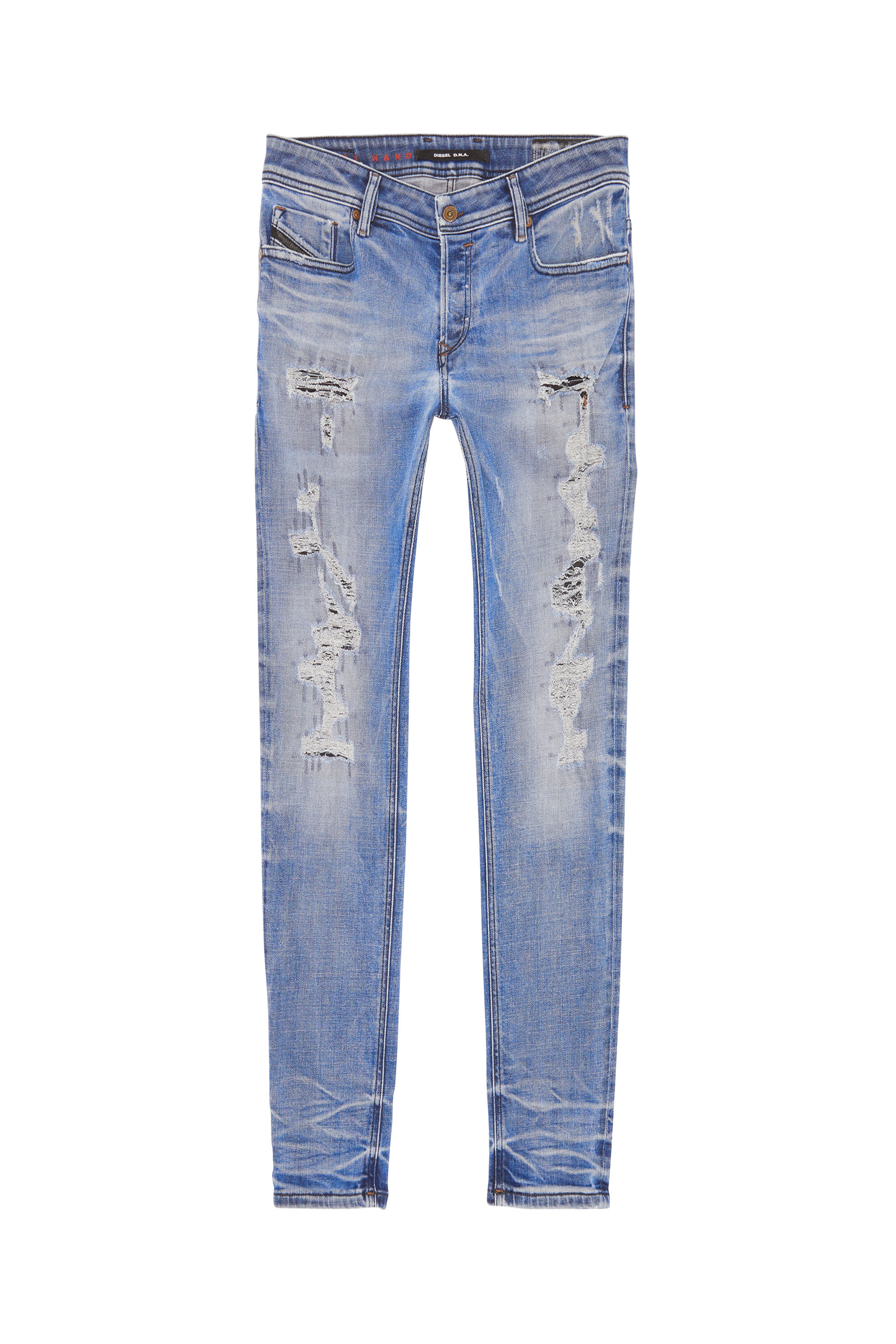 Diesel - SLEENKER, Man's Diesel Man - Jeans Black/Dark grey in Light Blue - 1