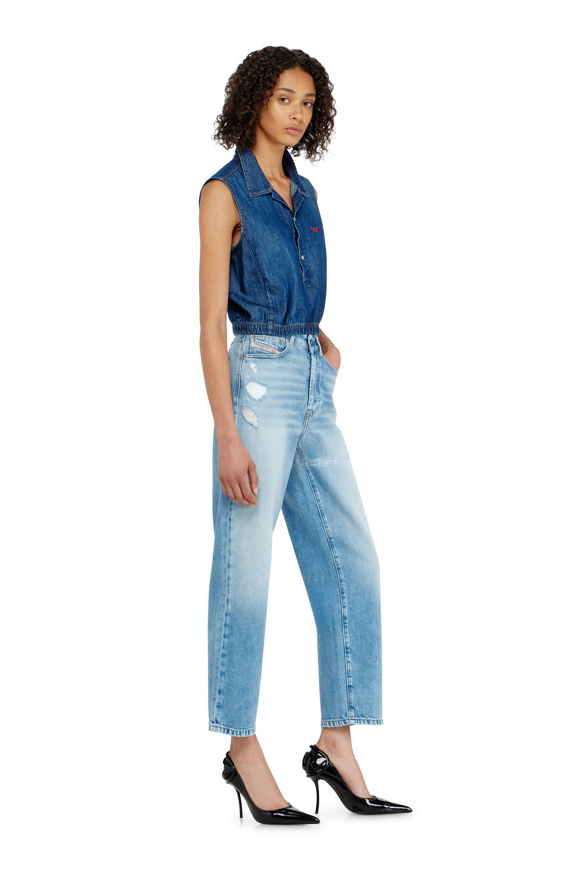 Diesel - Woman's Regular Jeans 1981 D-Went 09P49, Light Blue - 2